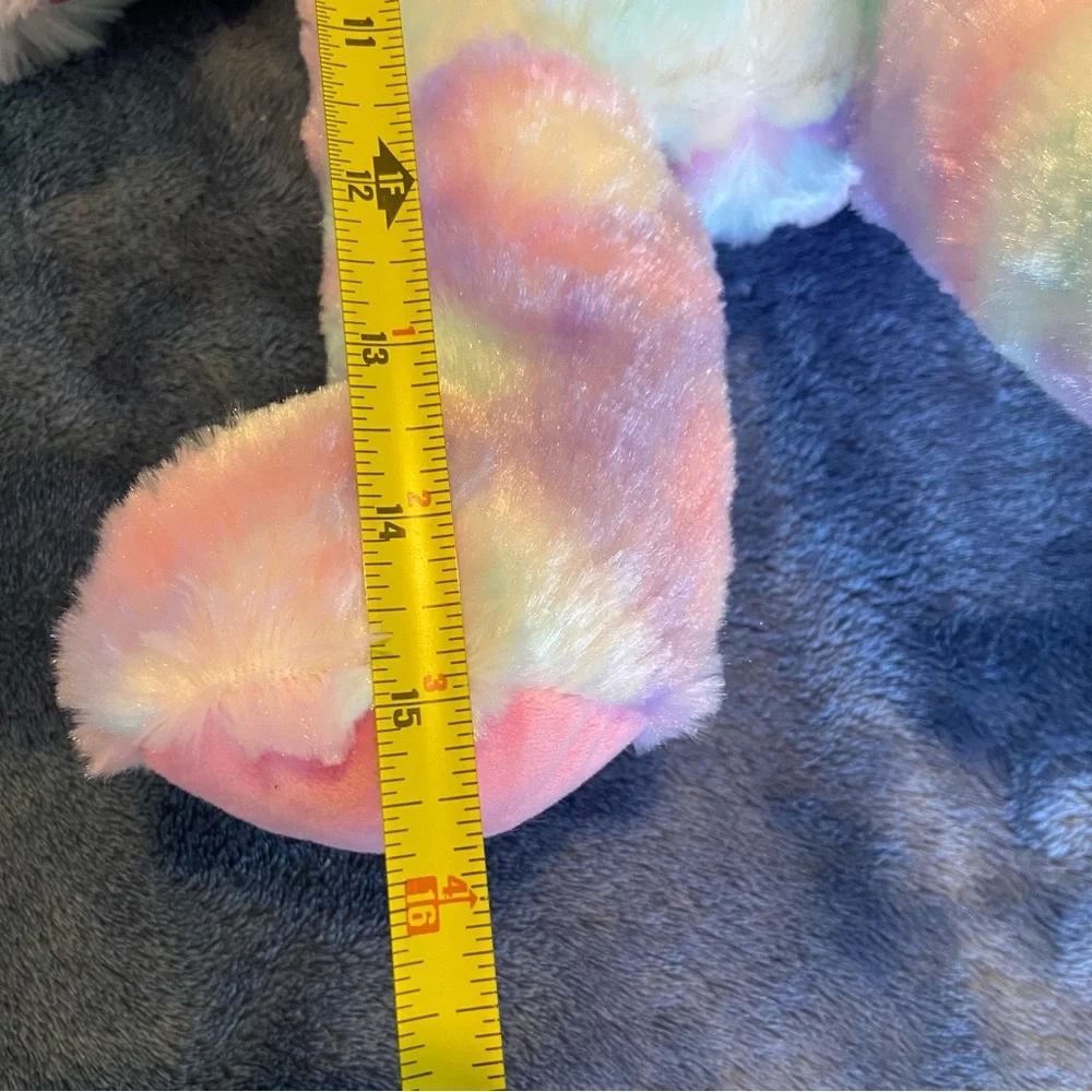 Build A Bear Pastel Swirl Plush Kitty Cat Tie-Dye Purple Pink Blue Toy Plush 16”